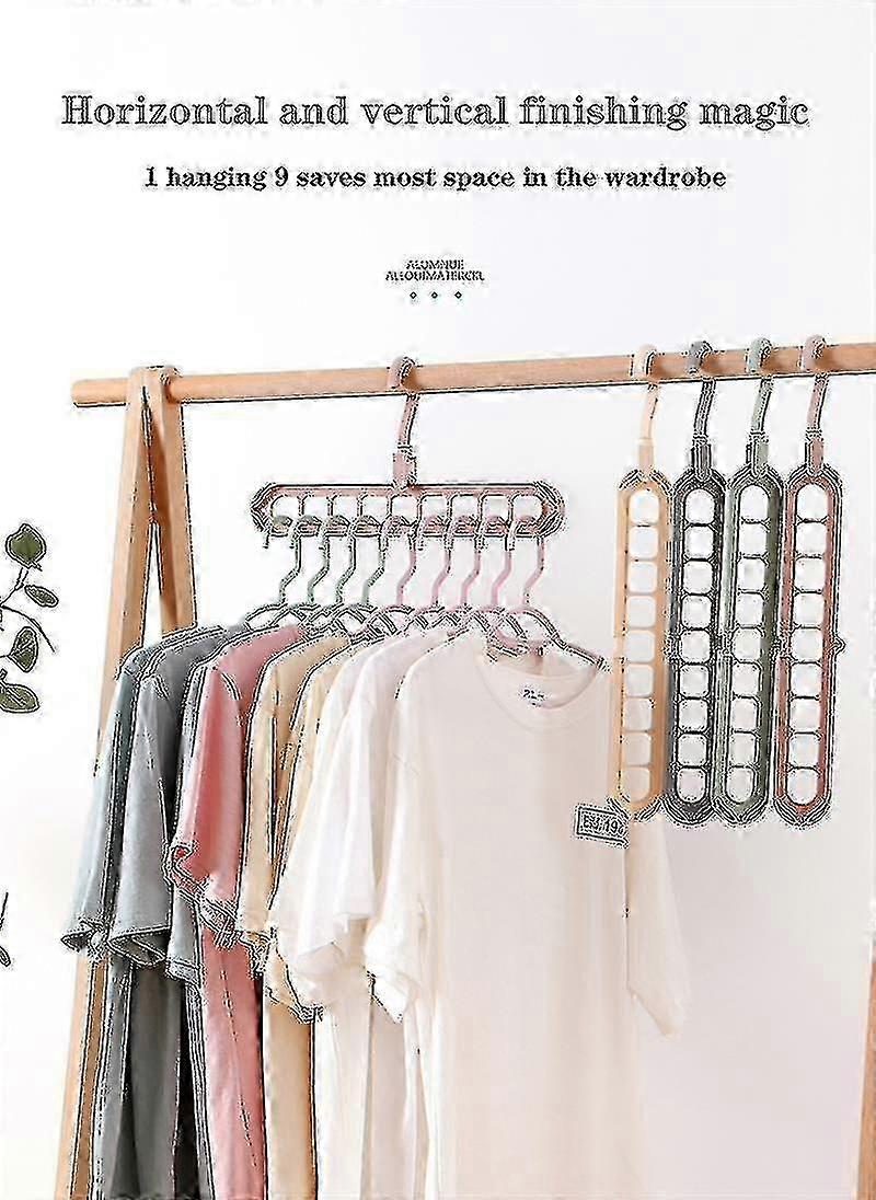 Magic Multi-port Support Hangers For Clothes Drying Rack Multifunction Plastic Clothes Rack Drying Hanger Storage Hangers