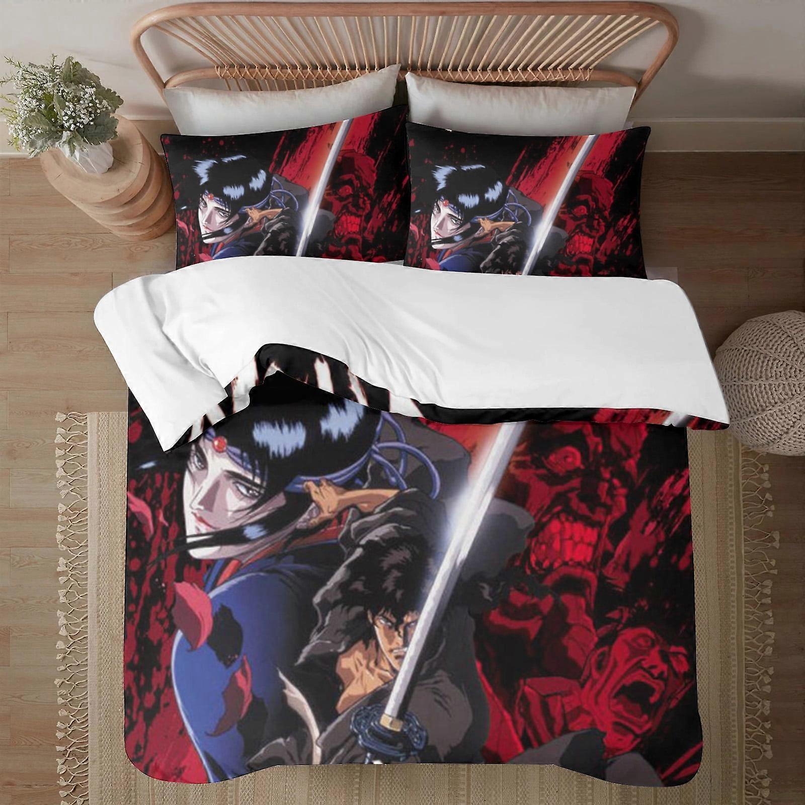 v6450 Lakan Sängkläder Ninja Scroll 3-delat sängkläder1 påslakan +2 örngott för barn Pojkar Flickor Vuxen Tecknad film Varm Söt Mode Semester Pre