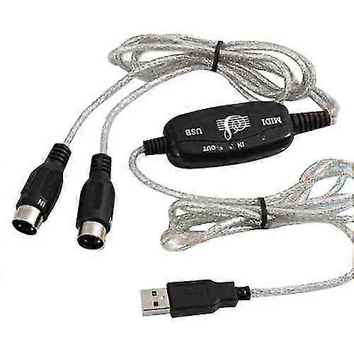 TRIXES USB To Midi Converter Cable