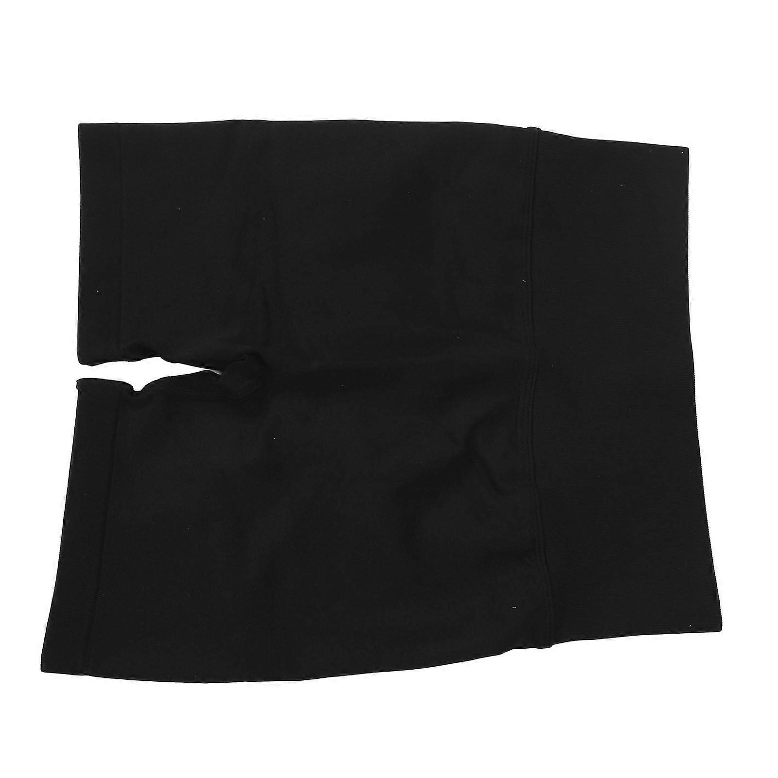 Women High Waist Hip Lift Yoga Shorts Soft Elastic Gym Running Belly Control Workout Shorts Black L