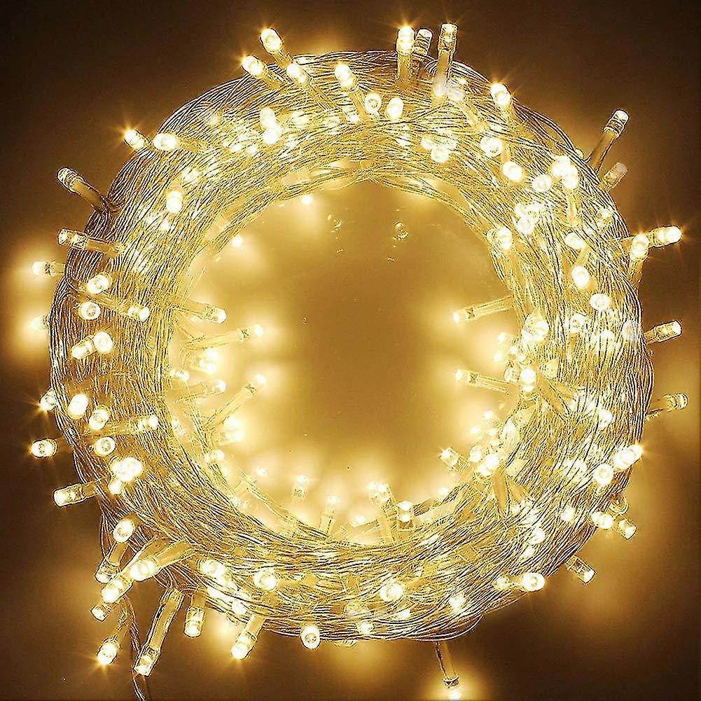 80 Led Indoor String Lights Warm White, Clear Wire Christmas Lights Outdoor Waterproof, Twinkle Fairy String Lights Plug In Compatible With Bedroom