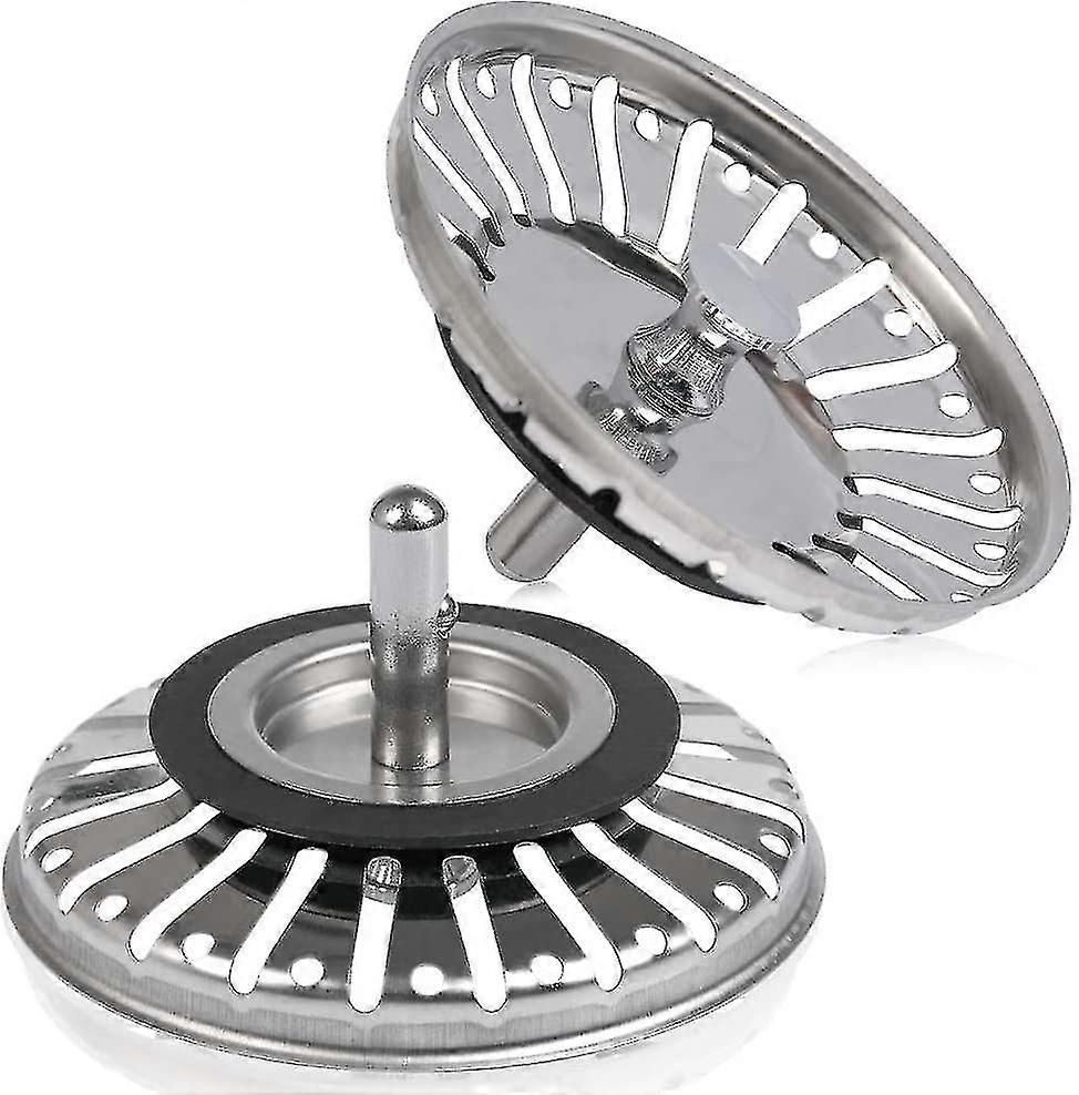Spoelbak Zeef Plug 84mm, 2 stuks Mand Zeef Spoelbak Afval Plug Replacem