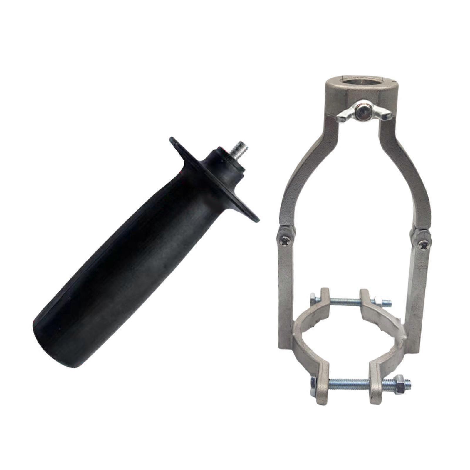 Square Hole Drill Bit Adapter Bracket with Handle for Hand Drill Bench Drill