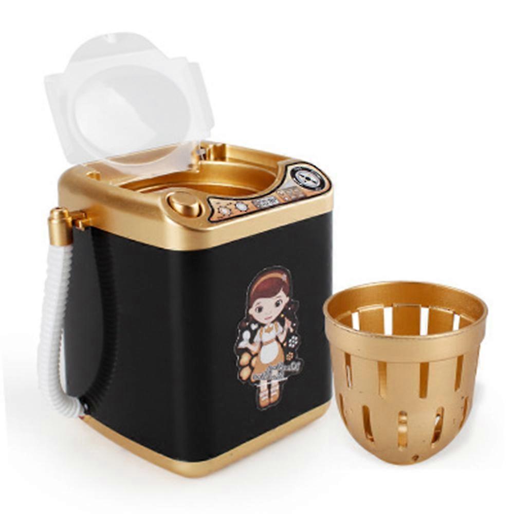 Mini Washing Machine Shape Automatic Make-Up Brush Cleaner Dries Deep Cleaning For Brushes, Sponge And Powder Quack Toy