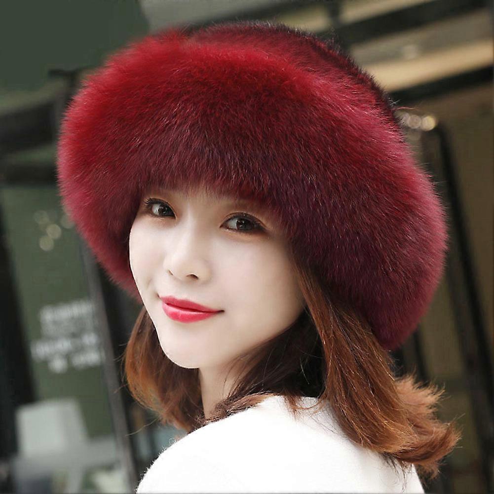Women's Fashion Ear Warm Imitation Mink Fur Hats Durable Soft Warm Comfortable Suitable for Driving