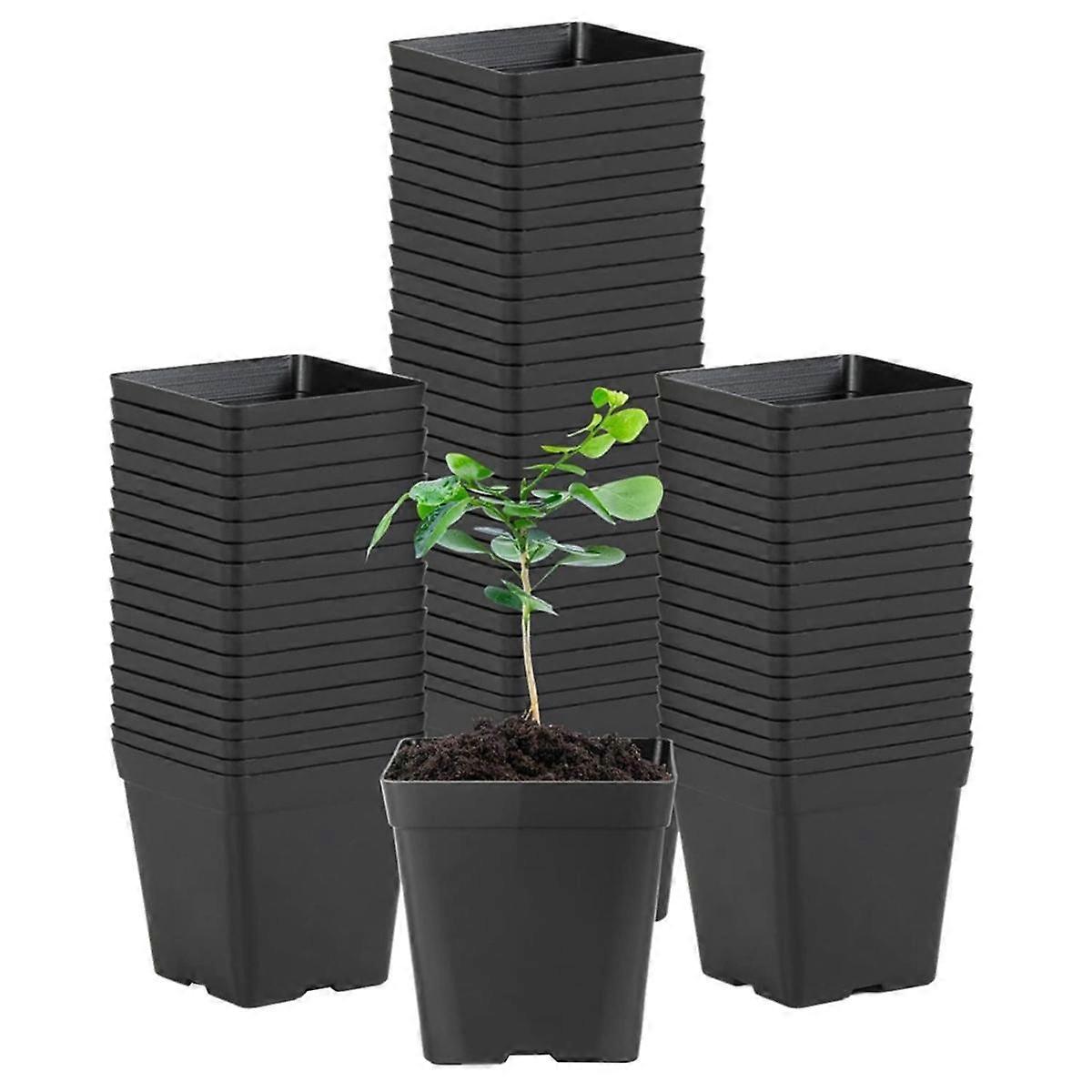 Square Seedling Pots Flexible Plastic Seedling Pots are for Plants and Succulents in Square Pots(10