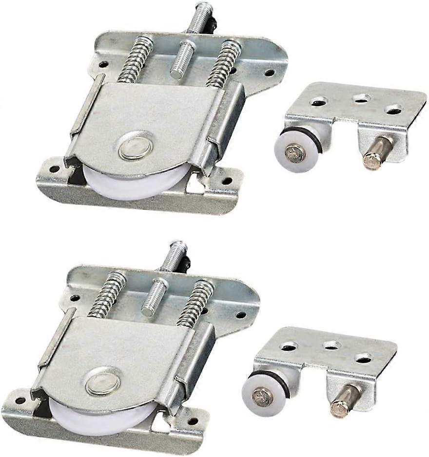Set Of 2 Sliding Pieces For Wardrobe Door, Wheels, Wheels, Wheels, Rollers, Guid
