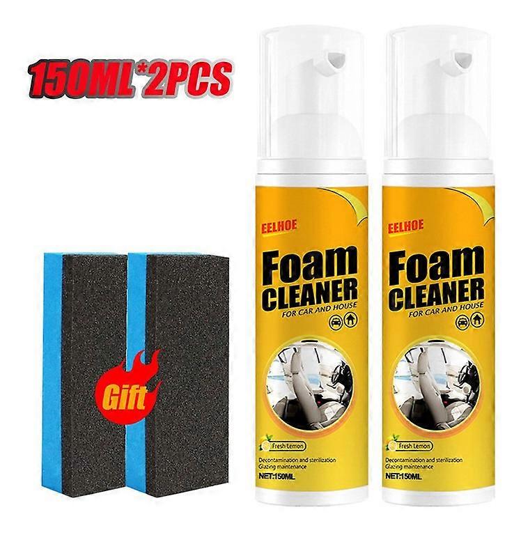 2 units 150ml aerosol car foam cleaner