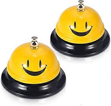 (3,35 polegadas de diâmetro) (Amarelo) Chamada Bell 2pcs, Serviço Bell para The Porter Kitchen Restaurante Bar Classic Concierge Hotel