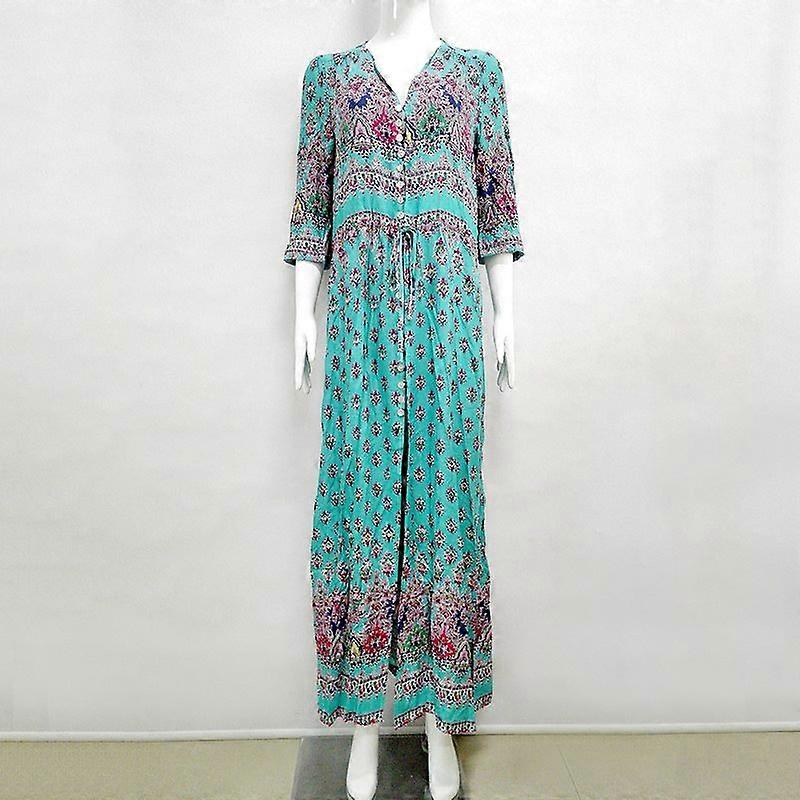 Robe longue fleurie pour femme
