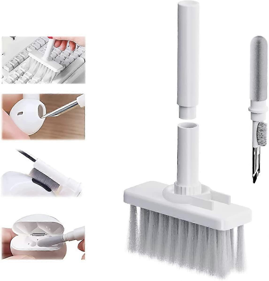 Cleaning Soft Brush Keyboard Cleaner 5-in-1, Multi-function Computer Cleaning Tools Kit, Corner Gap Duster, Keycap Puller, For Cleaning Dust In Earpho