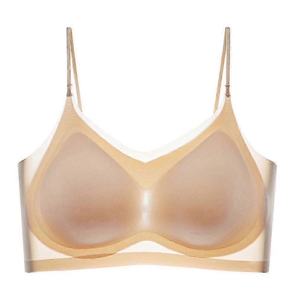 Women Summer Ultra Thin Ice Silk Comfort Breathable Bra Lifting Cooling Bra Plus Size-YuJia