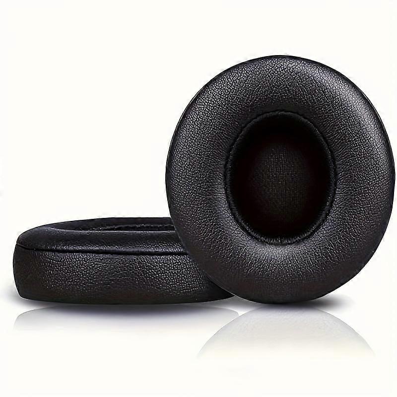 Replacement Ear Pads for Beats Solo 2 and Solo 3, Headphone Ear Covers with High Density Memory Foam, Soft Leather, Adaptive Noise Cancelling Headphon