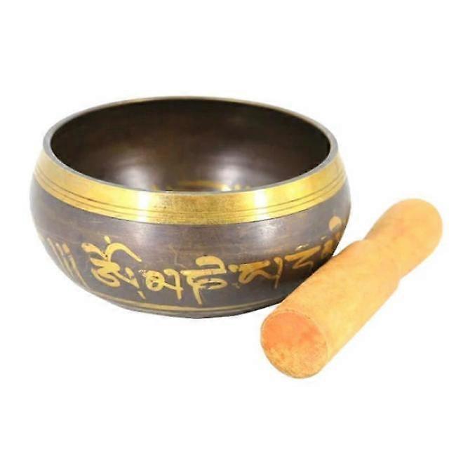 Tibetan singing bowl - 8 cm Black