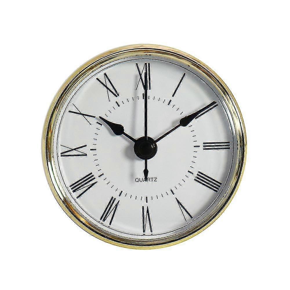 Clock Insert Black Arabic Numerals Quartz Movement Clock 2.8inch/70mm Round