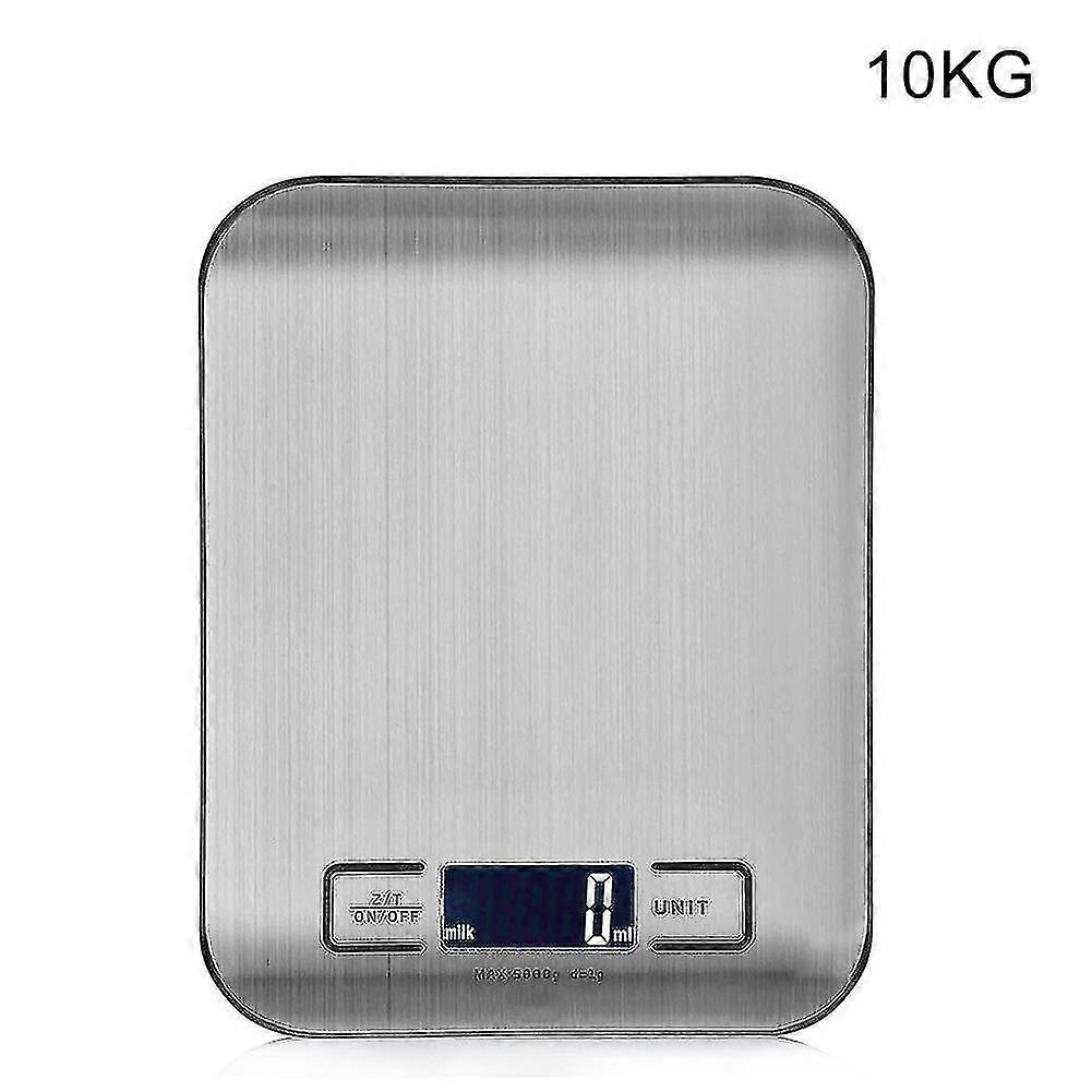 Kitchen Electronic Scale Portable Stainless Steel Lcd Display Bake Scale 5kg10kg