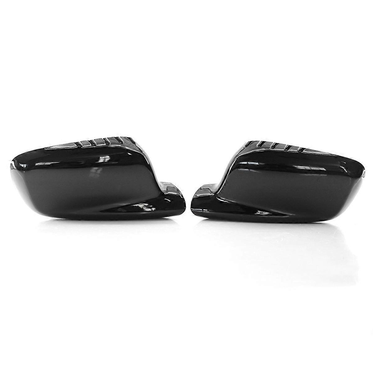 Bright Black Side Rearview Mirror Cover for 3 7 Series E46 E65 E66 E67 745I 750I 760Li 730Li