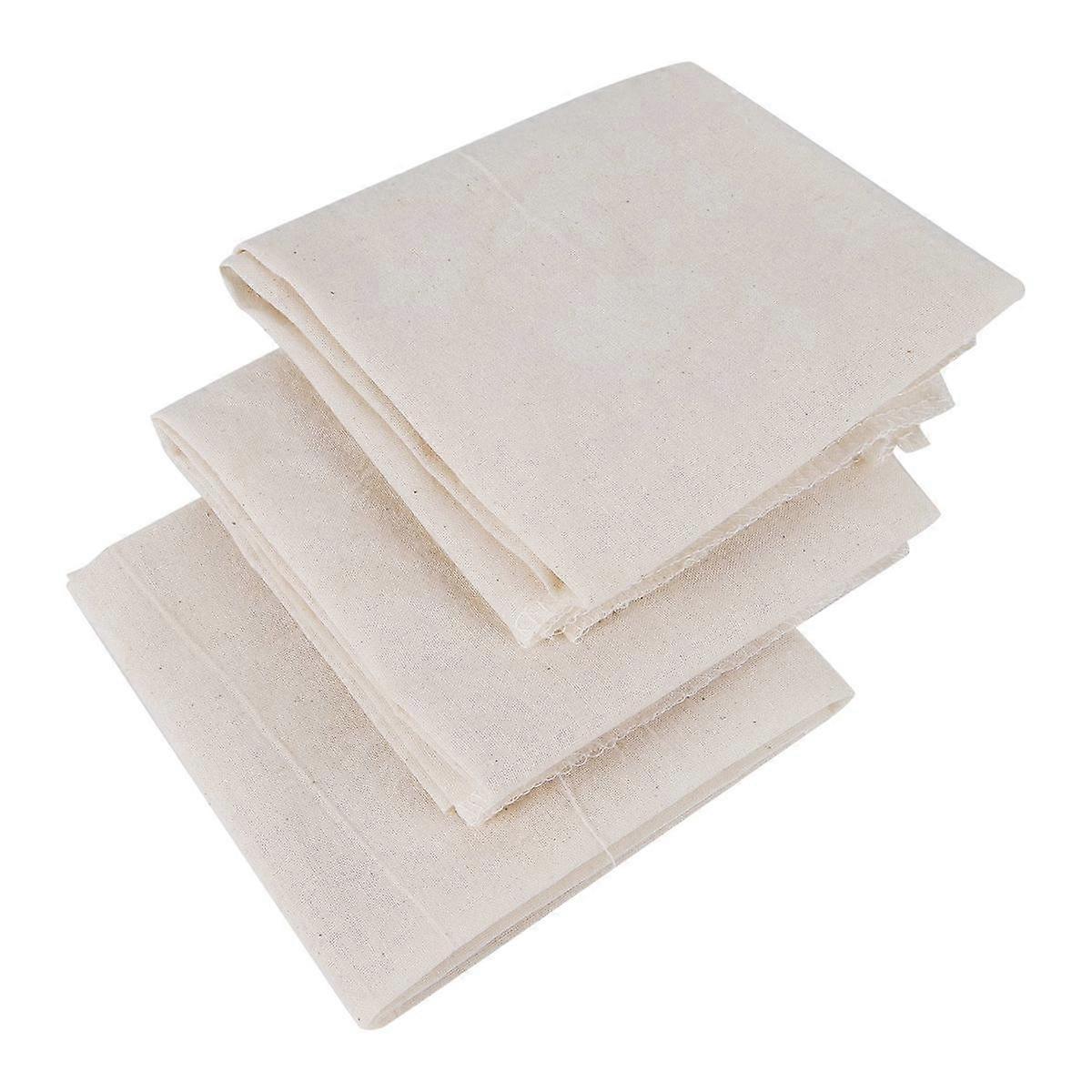 Chiffons en mousseline pour la cuisson, 50X50cm, étamines ourlées de qualité pour filtrer, terre cuite pure non blanchie