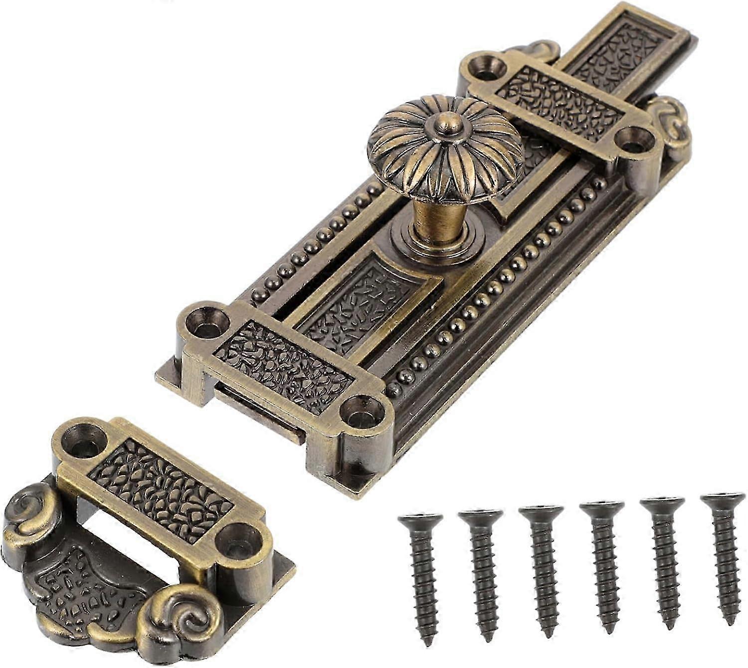 1 pcs, furniture barn hardware retro furniture slide lock for door vintage gate security lock door lock door window lock