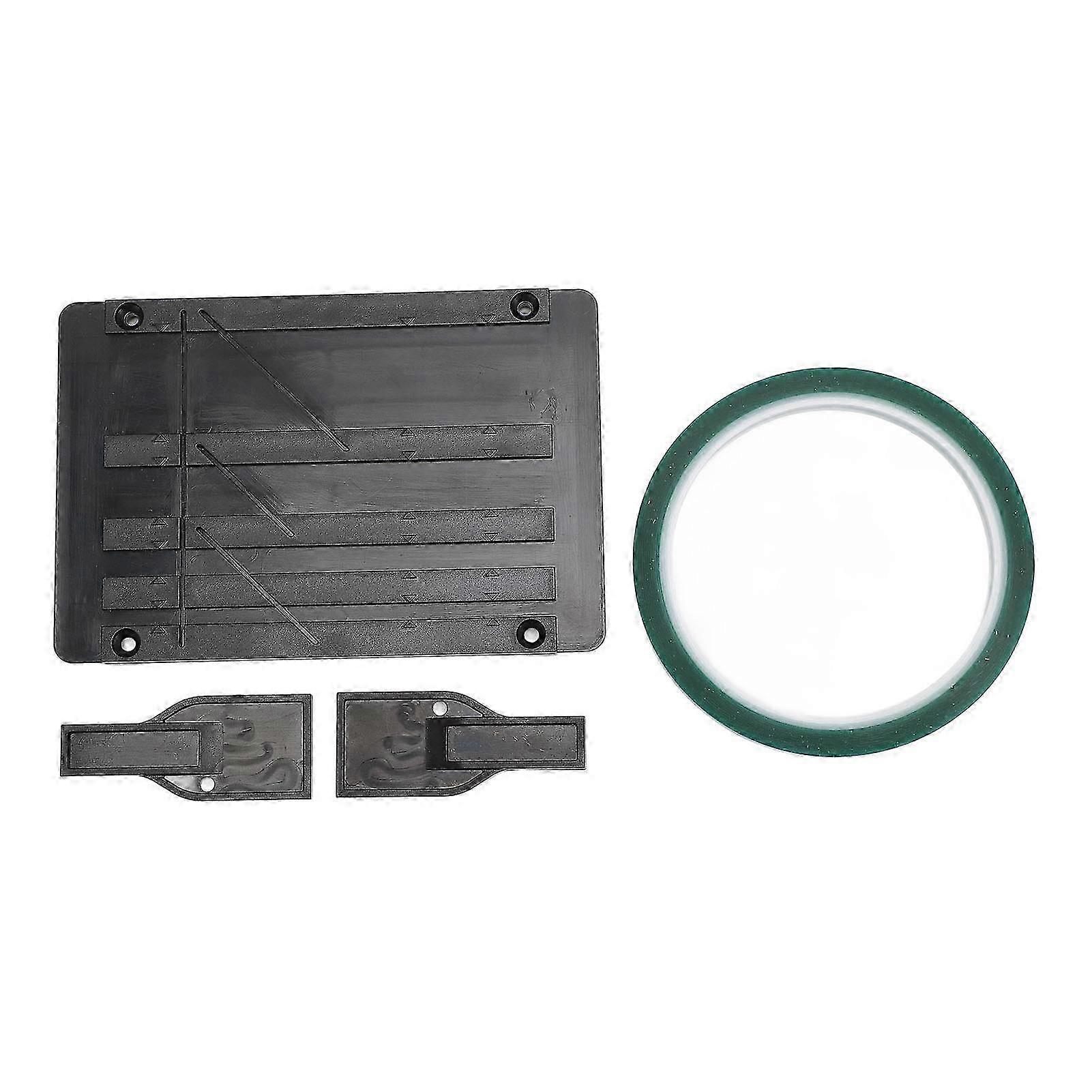 1/4 10 Inch Tape Splicing Set Reel to Reel Tape Splicer with Splicing Tape for 1inch 1/2inch 1/4inch 1/8inch Magnetic Tape