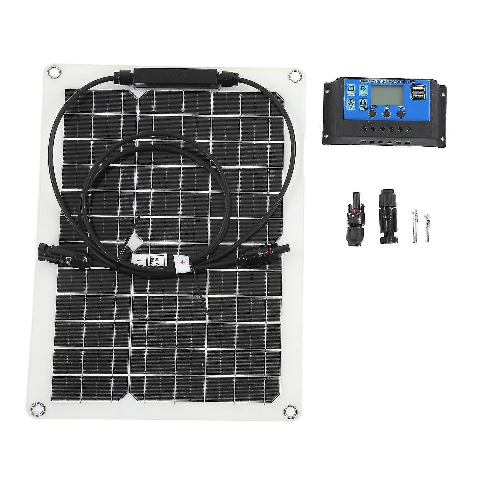 18V 30W Monocrystalline Solar Panel Kit for Boats and Cars