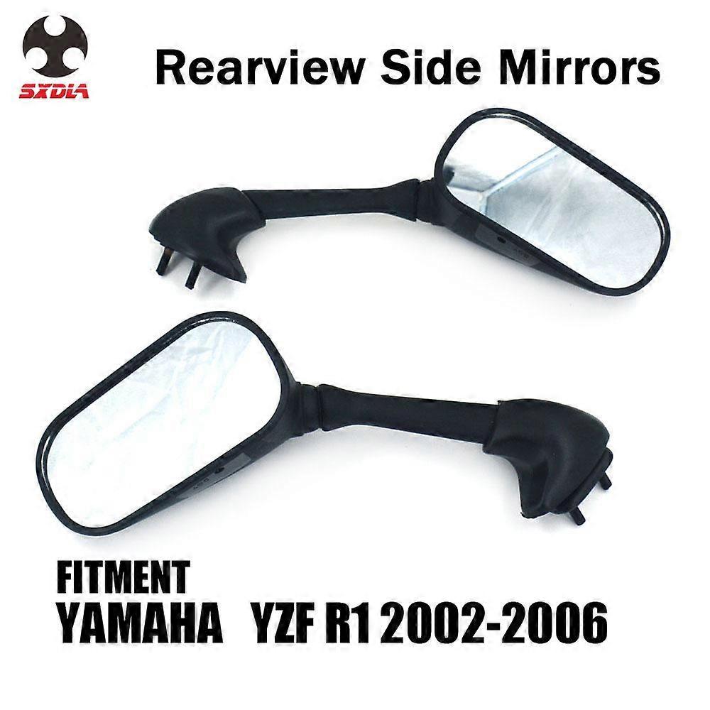 QX Motorcycle Rear Side Rearview Mirror Rear View For YAMAHA YZF R1 YZFR1 YZF-R1 2002 2003 2004 2005 2006