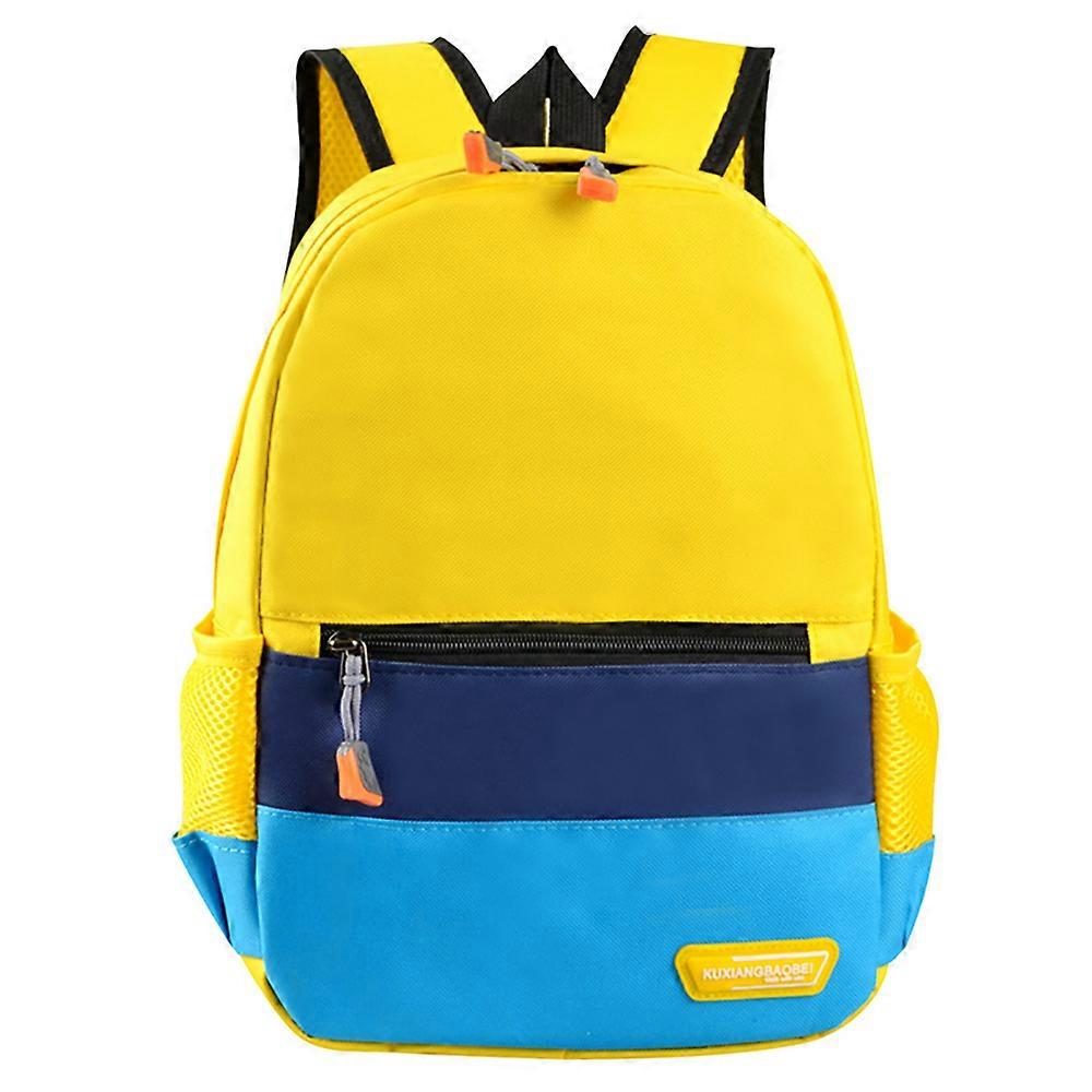 School backpack, student backpack, backpack with shoulder straps (yellow) - SIZE,COLOR: large, Yellow