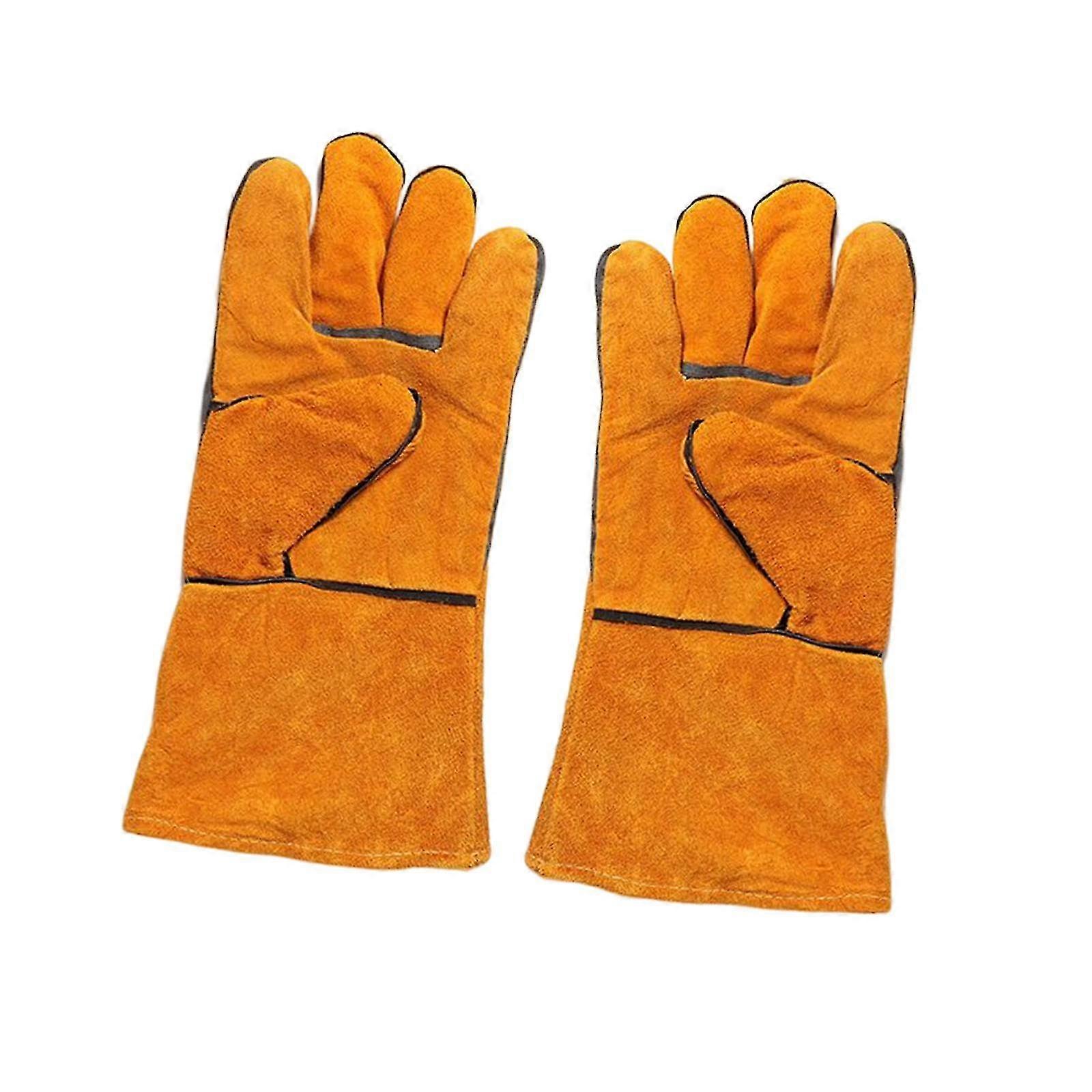 2x Heat Resistant Gloves Kitchen Baking Tool Fireproof Bbq Mitts For Grill