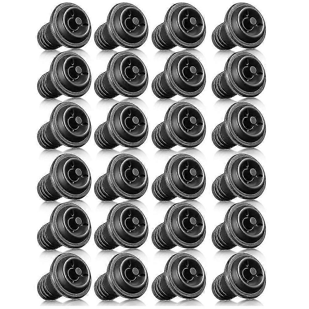 Lot de 24 bouchons à vin refermables, réutilisables et réutilisables.