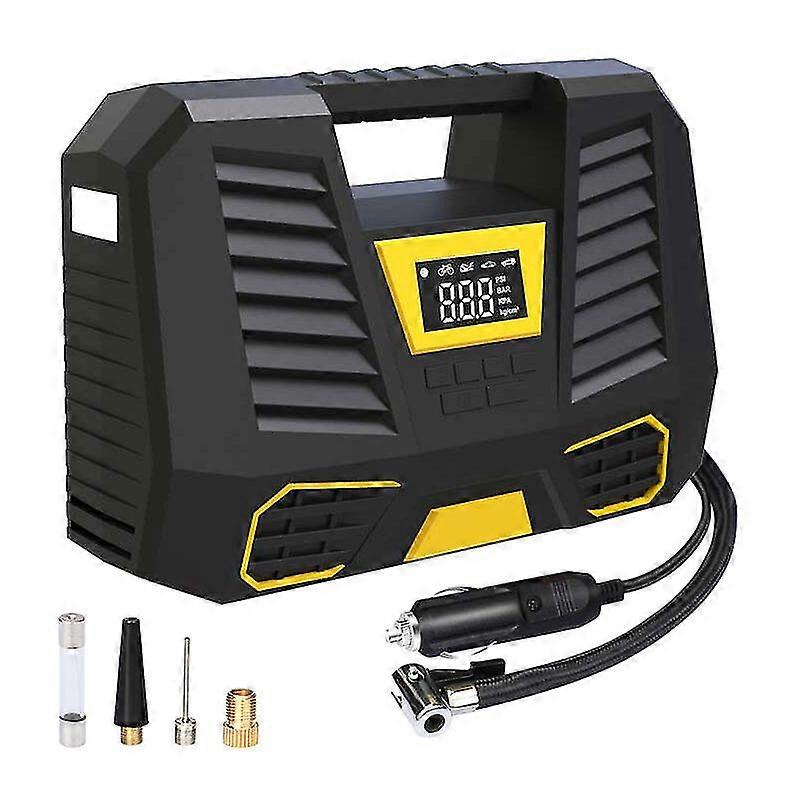 Portable Air Compressor, 150 PSI Car Tire Inflator, 3x2000mAh Mini Tire Compressor 12V, Tire Pump