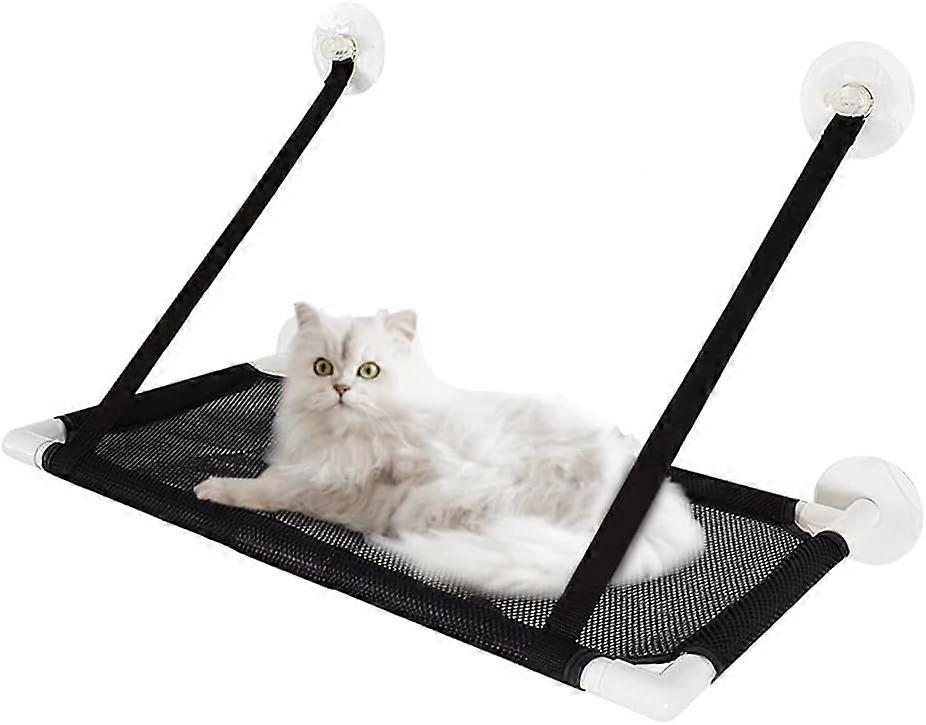 Cat Hammock, Cat Window Hammock Perch, Cat Bed with Sunbathing Hammock, Breathable Suction Cup