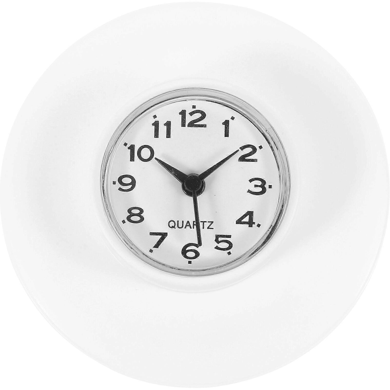 Bathroom Clock Waterproof Shower Clock Suction Cup Table Clock for Kitchen