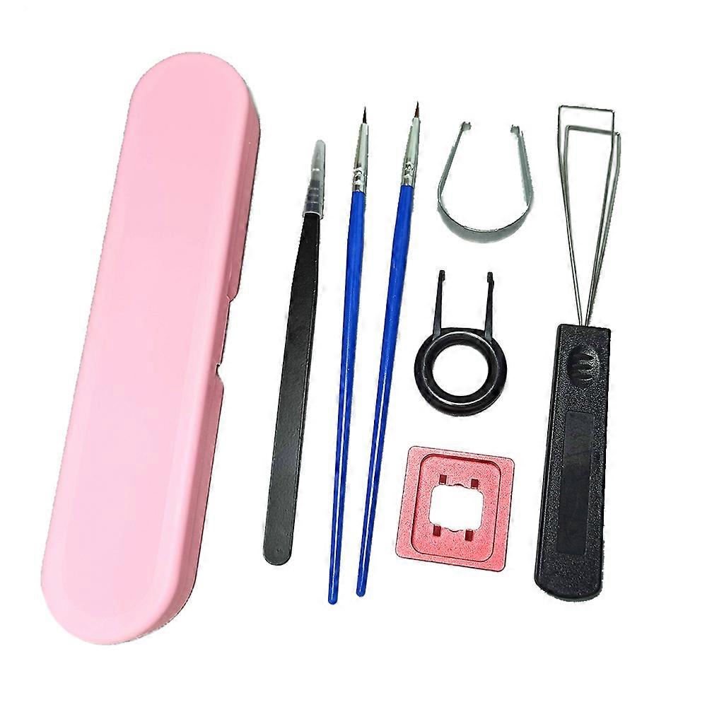 7pcs Switch Puller Lube Station Keycap Puller Remover Suit Cherry MX Switches