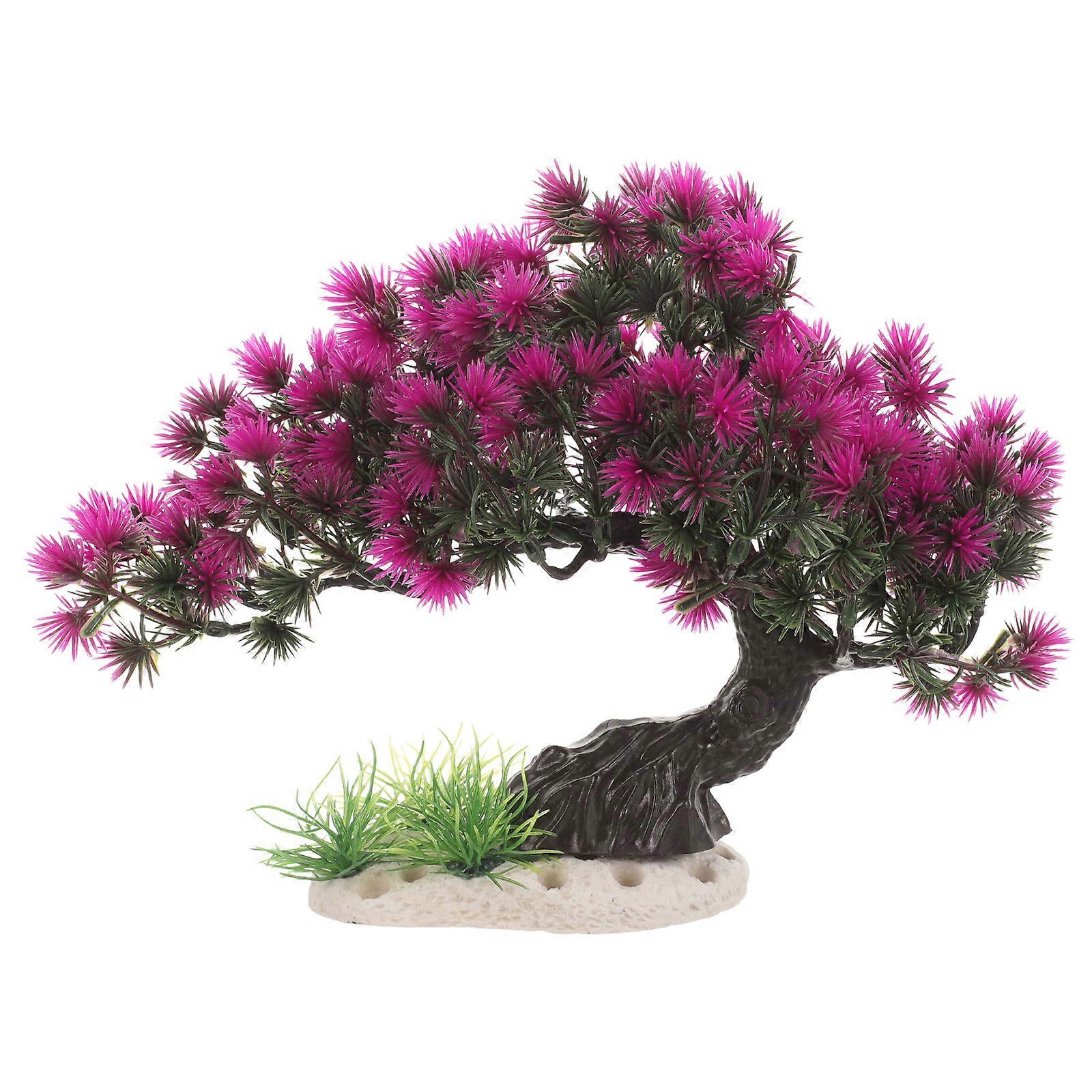 Artificial Fish Tank Tree Model Fish Tank Plastic Plant Simulation Small Tree Landscaping Decor