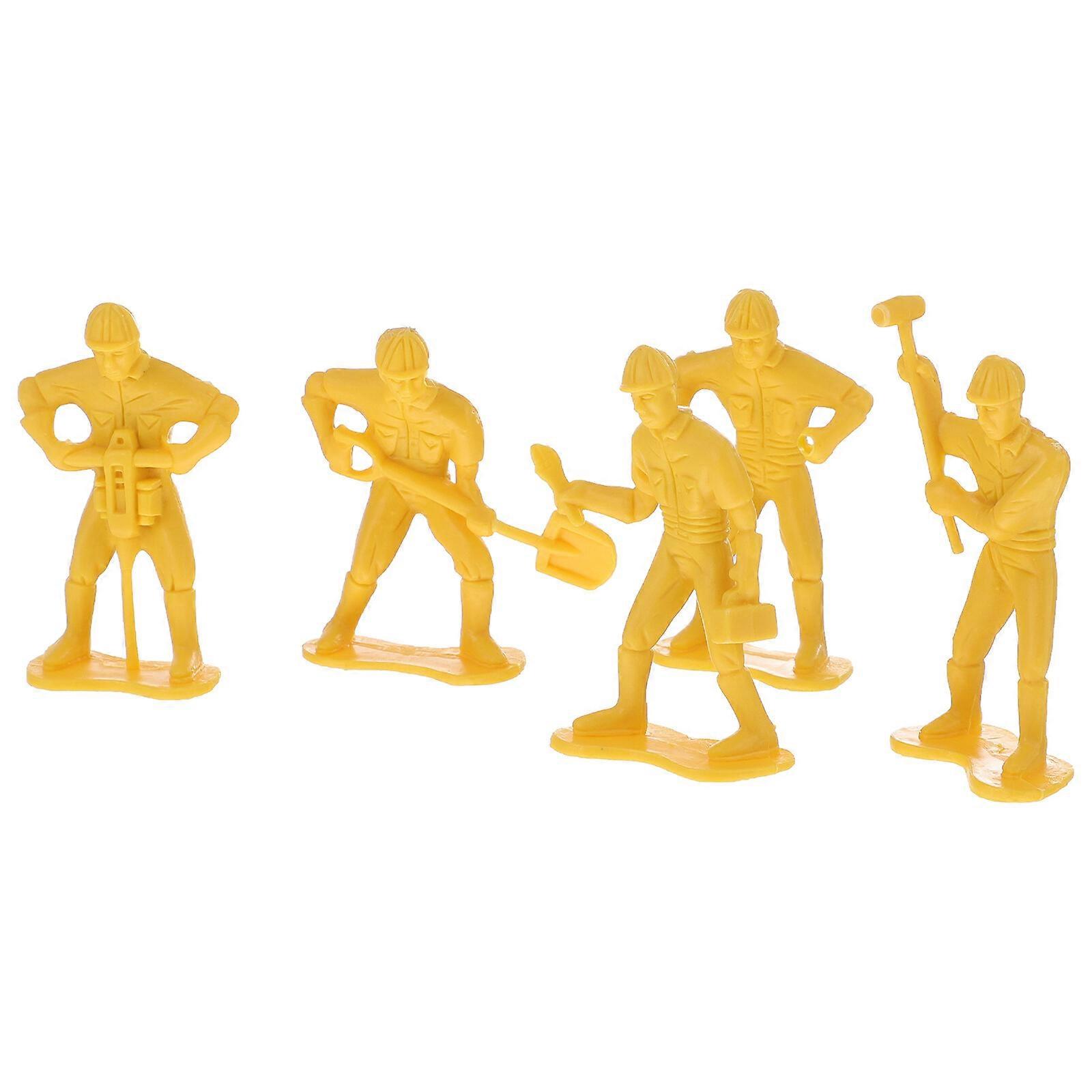 45pcs Engineering Man Model Toy Kit Plastic Figures Model Play Set for Kids