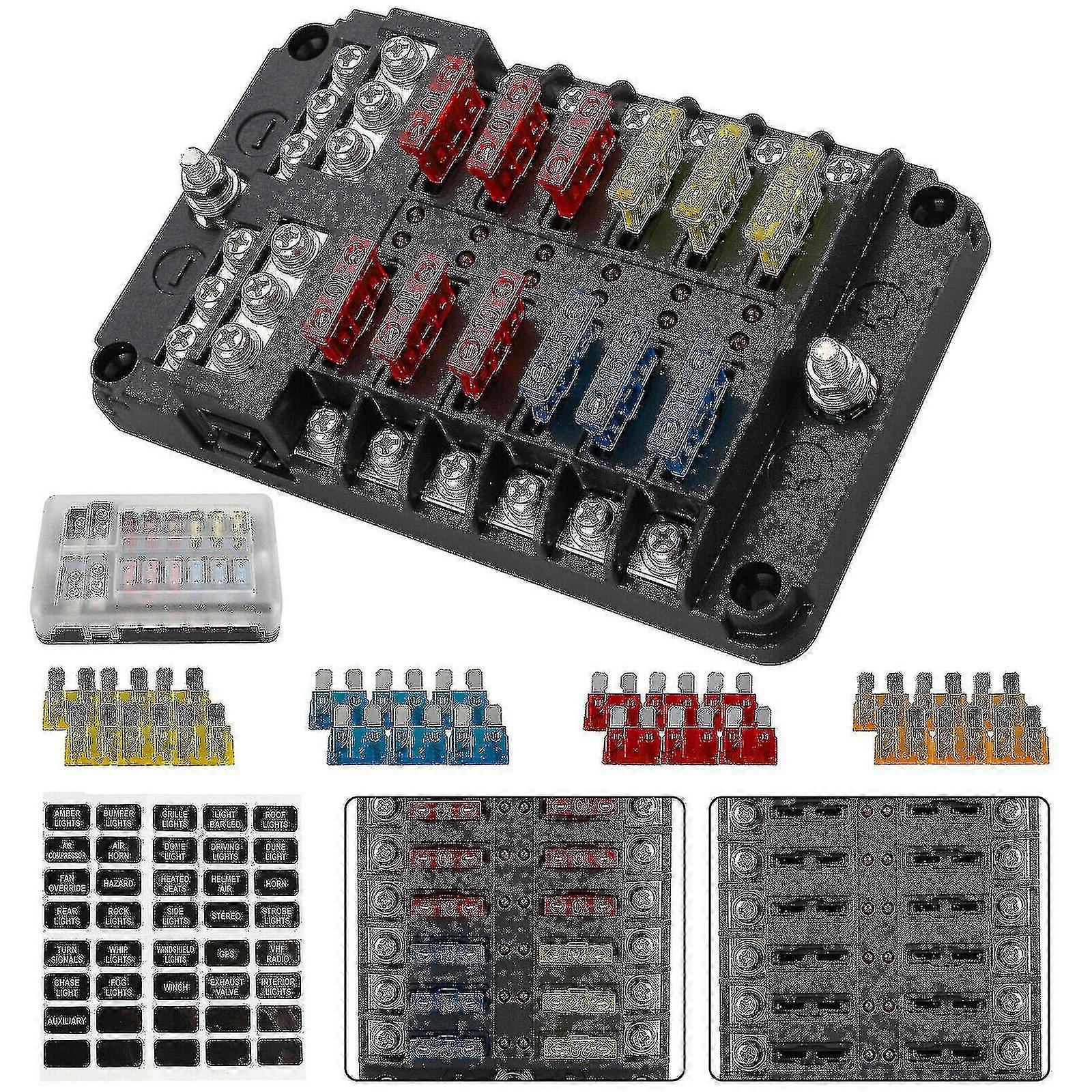 12 Way Blade Fuse Box-MXBC