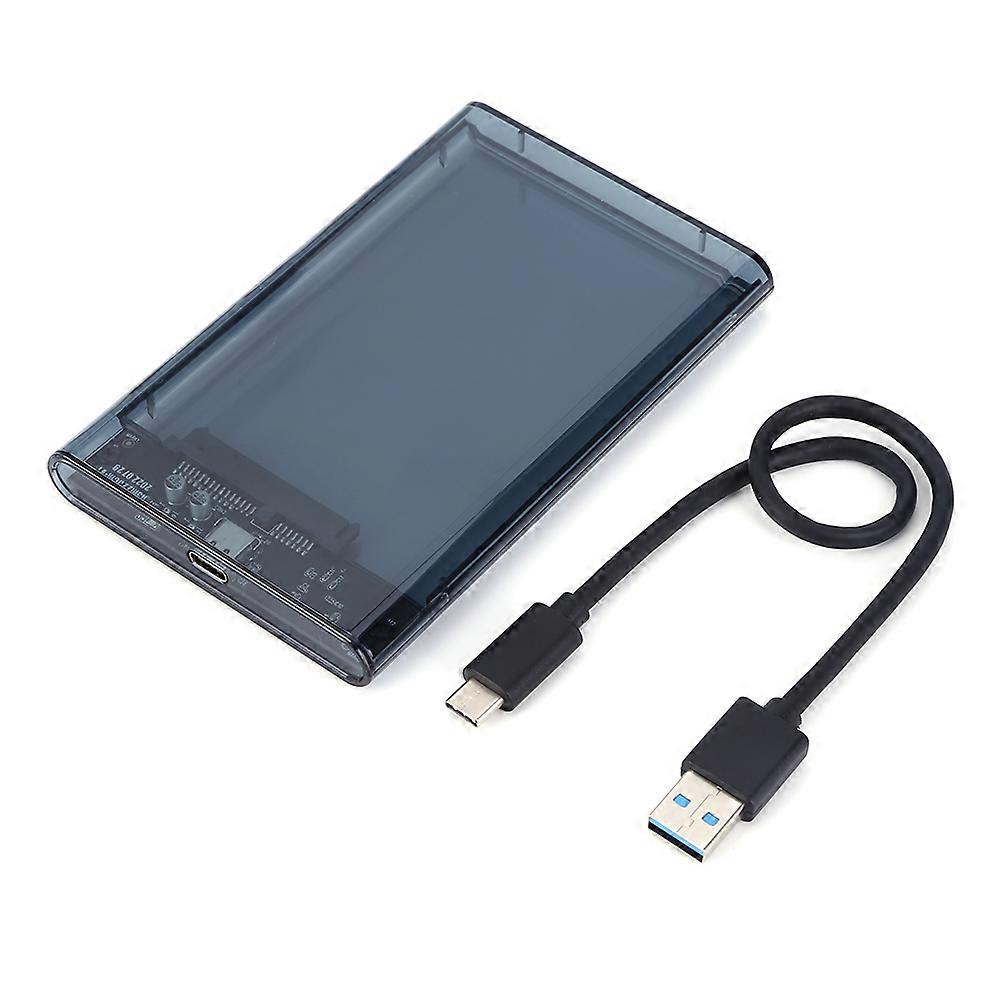 2.5 inch HDD Case SATA to USB3.1 Hard Drive Enclosure Up to 10 Gbps 8TB HDD SSD Case USB3.0 To Type-C Transparent Hard Disk Box