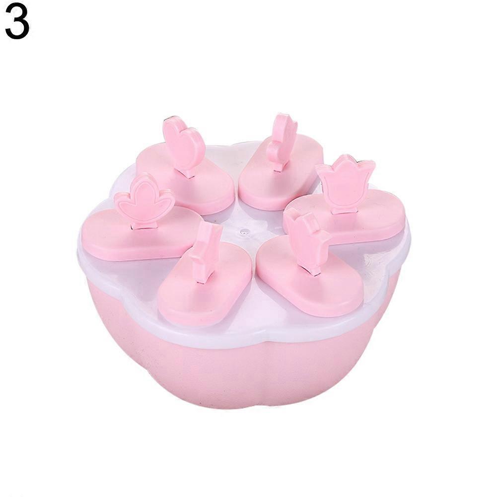 Plastic Popsicle Ice Cream Mold Maker Tray Cube DIY Kitchen Tool with Cover