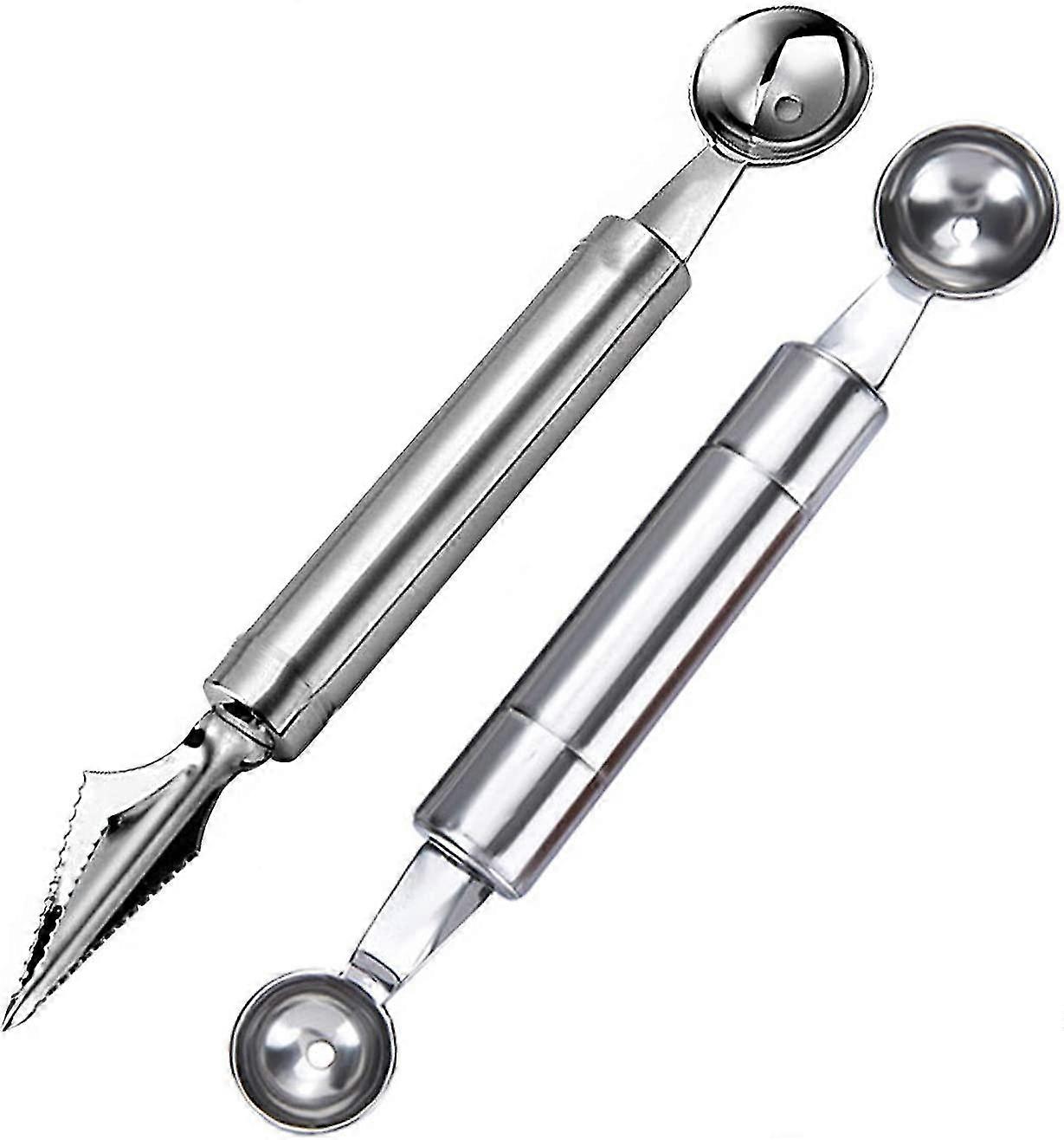 2 Pcs Fruit Carving Tool Fruit Peeler Melon Scoop