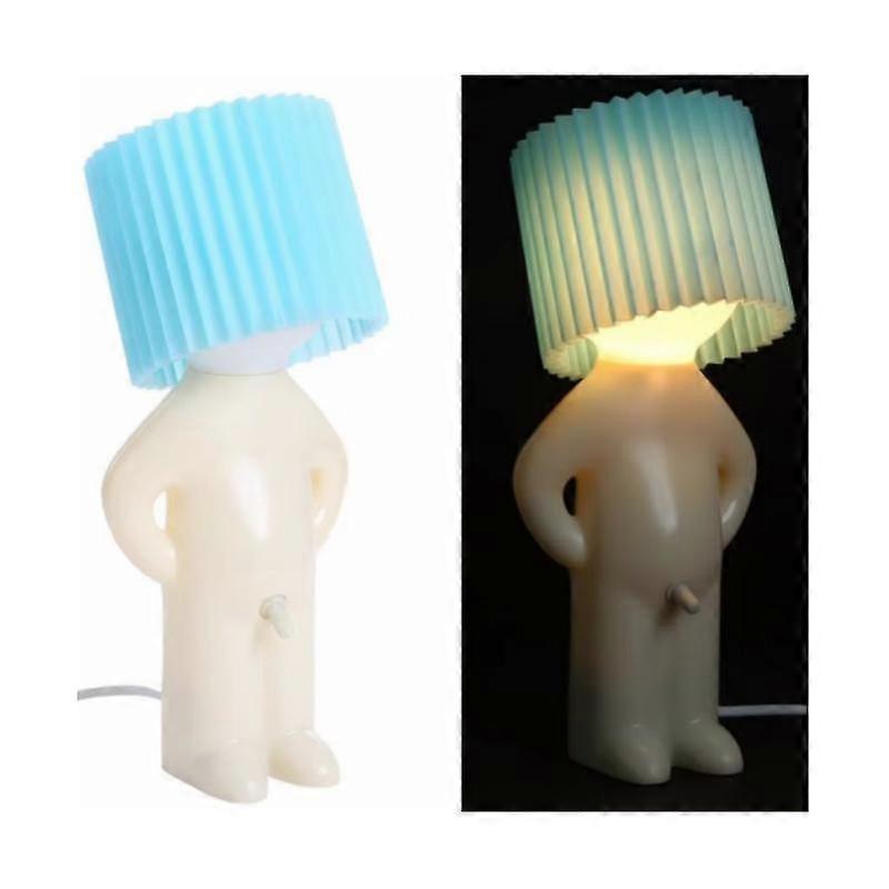 Claetedいたずらな男の子創造的なテーブルランプユニークなLEDプリーツ読書照明寝室ベッドサイドナイトライト子供用ギフト