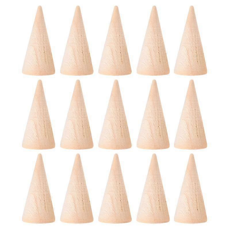 15pcs Holzkegel