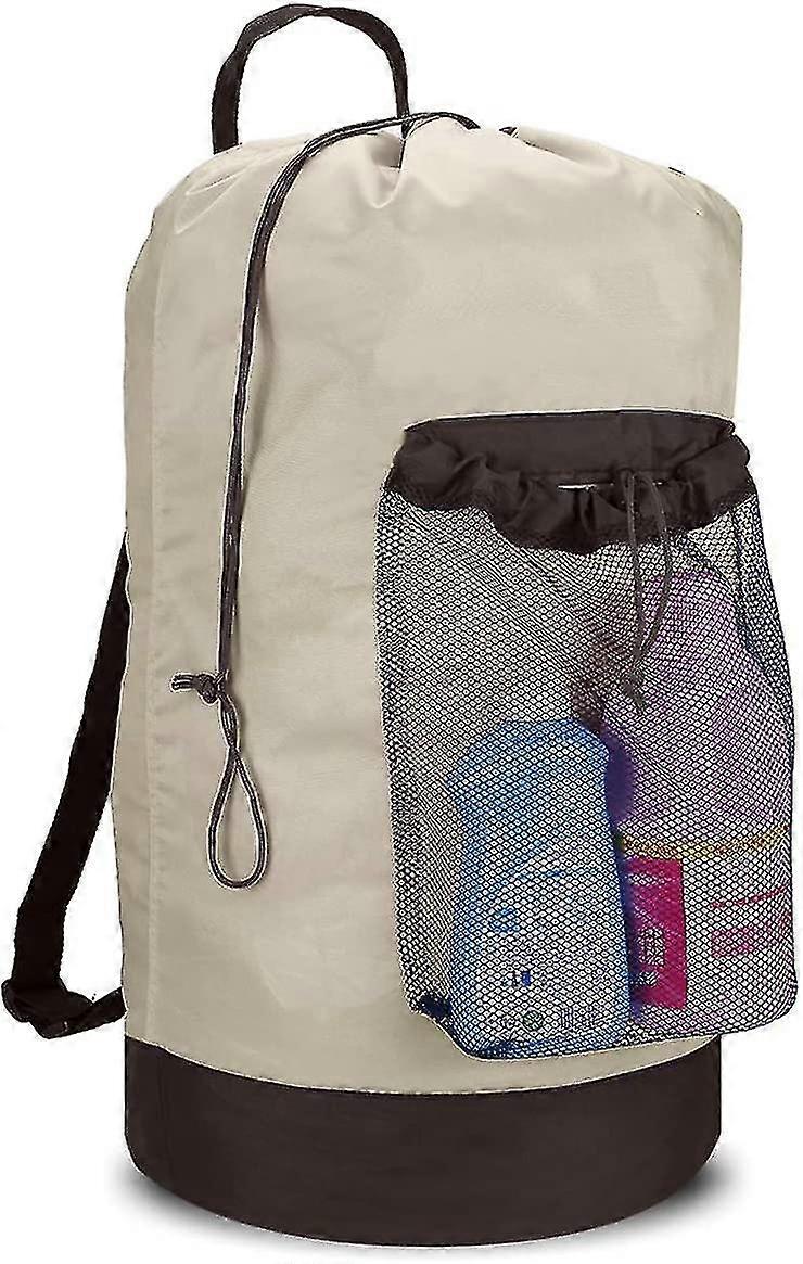Backpack Laundry Bag, Laundry Bag With Shoulder Straps And Mesh Pocket
