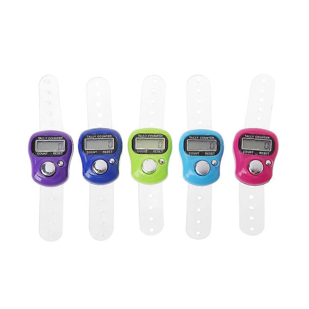Mini Electronic Digital Counter Finger Ring Golf Digit Stitch Marker LCD Tally