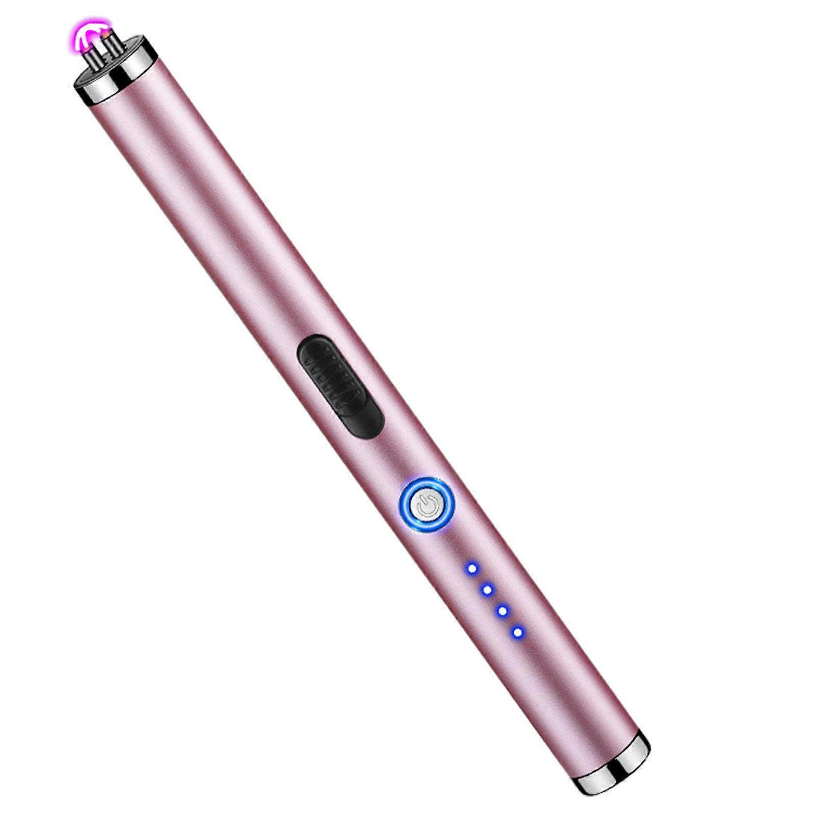 1 Set Pulse Igniter Windproof Double Switch Anti-Touch Visible Power with Long Handle Ignition Powerful Double Arc Safety Wind Resistant Igniter Outdo