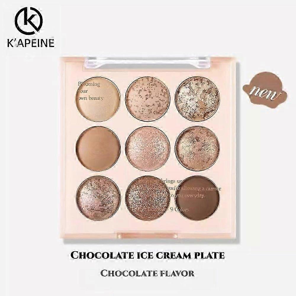 9 Colors Eyeshadow Palette Pearlescent Shadow Matte Nude Glitter Highlighter HOT