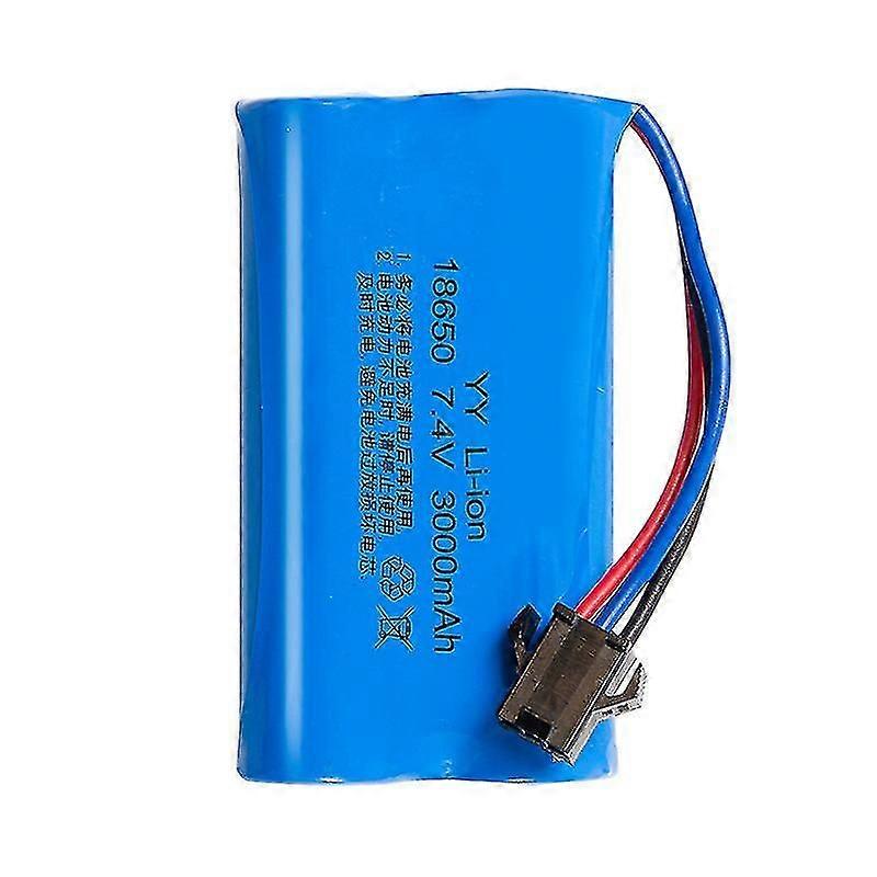 18650 סוללת ליתיום 7.4v מחבר Sm 3000mah צעצוע שלט רחוק פצצת מים חשמלית סוללה נטענת בוריס