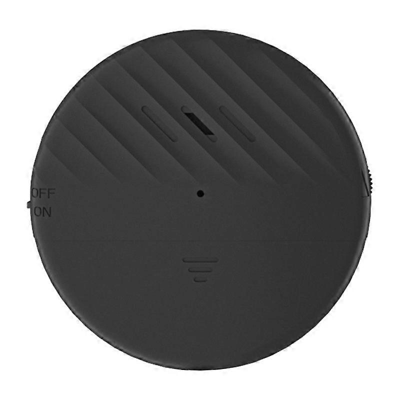 Window Alarm Sensor Durable ABS Adjustable Sensitivity Remote Battery Powered Glass Break Detector English Black