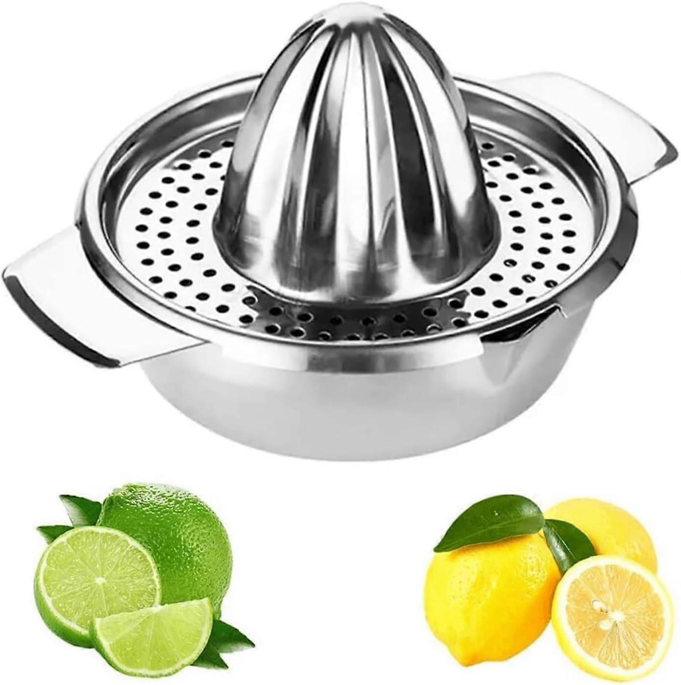 Stainless Steel Fruit Juicer Manual Hand Squeezer for Citrus, Lemon, Orange, and Pomegranate Extraction