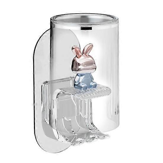 Wall Mounted Toothbrush Holder Efficient Drainage Easy Installation Toothbrush Mouthwash Cup