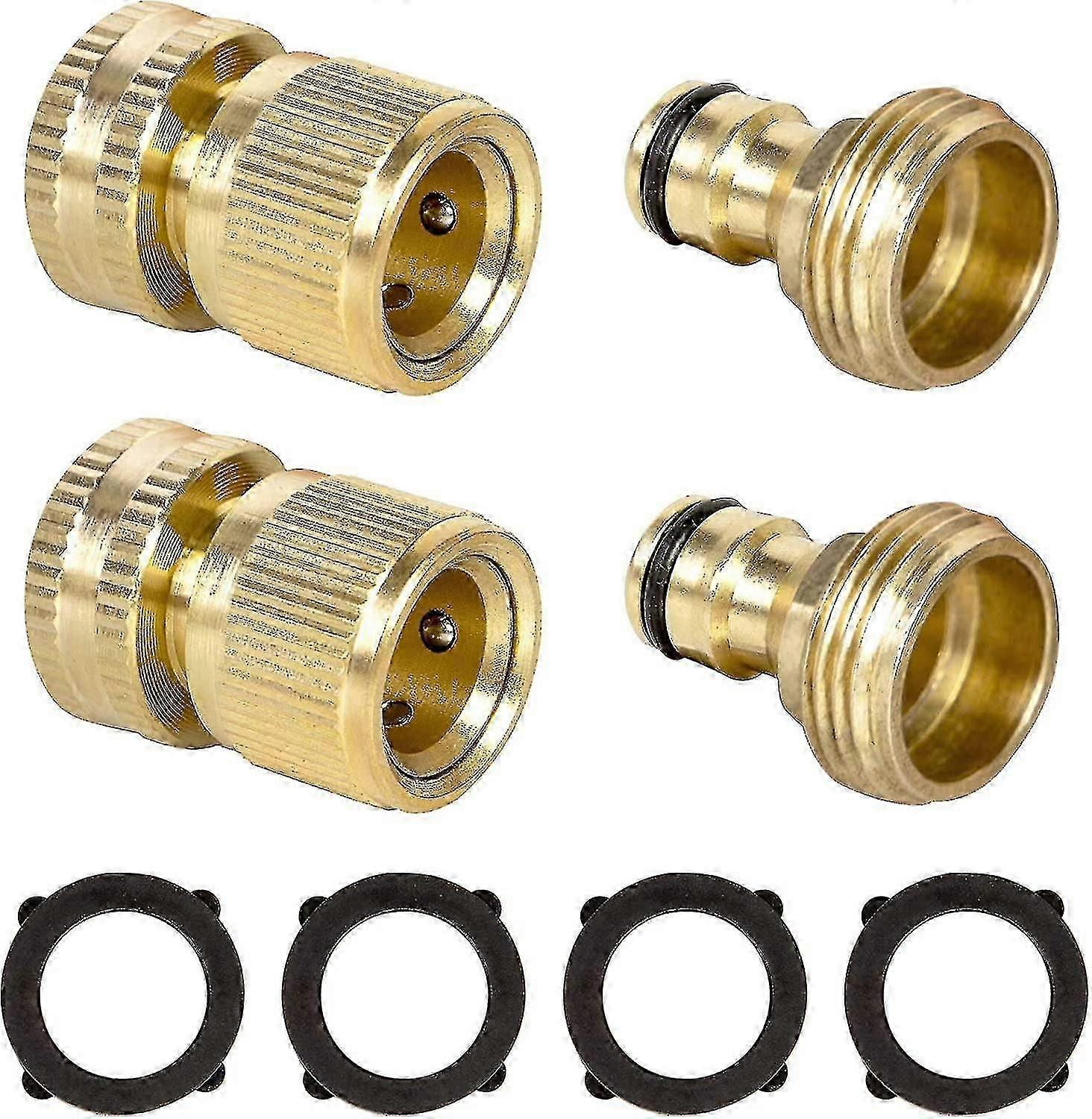 2 sets van 19mm messing tuinslangfittingen tuin moestuin